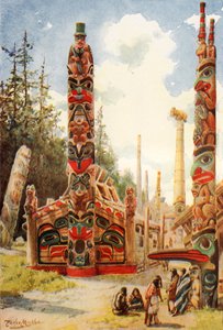 Pali Totem (litografia a colori) da English School