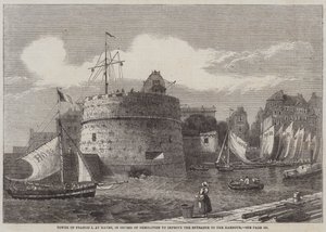Torre di Francesco I a Havre, in corso di demolizione per migliorare l