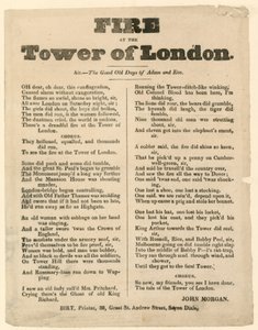 Incendio della Torre di Londra, 1841 da English School