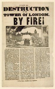 Incendio della Torre di Londra, 1841 da English School