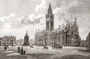 Municipio, Albert Square, Manchester, da 