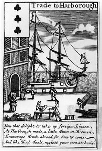 Commercio a Harborough, carta da gioco inglese