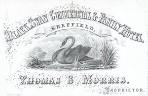 Cartolina commerciale, Black Swan Commercial & Family Hotel da English School