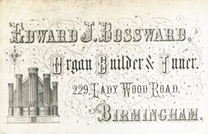Cartolina commerciale, Edward J Bossward da English School