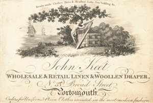 Biglietto commerciale, John Keet da English School