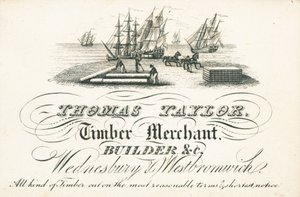 Cartolina commerciale, Thomas Taylor da English School