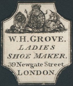Biglietto da visita, W H Grove da English School