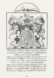 Carta commerciale per Thomas Collyer, Cornhill Haberdasher da English School