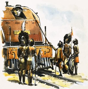 Treno con africani da English School