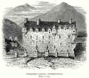 Castello di Traquair, Peeblesshire (incisione)