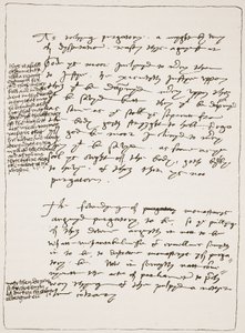 Trattato di Latimer scritto di suo pugno, contestando la Dottrina della Transustanziazione, con note marginali scritte da Enrico VIII, da The Church of England: A History for the People di H.D.M. Spence-Jones