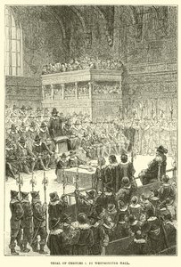 Processo di Carlo I a Westminster Hall da English School