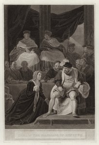 Processo del matrimonio di Enrico VIII da English School