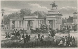 Arco di Trionfo, Hyde Park Corner, Londra da English School