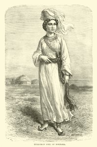Ragazza turcomanna di Bokhara da English School