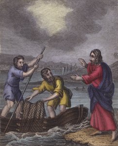 Due pescatori intenti al loro povero lavoro da English School