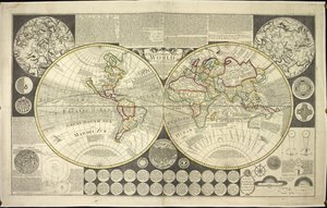Mappa del mondo a due emisferi