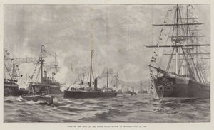 Tipi della Marina alla Royal Naval Review a Spithead, 23 luglio 1887 (litografia) da English School