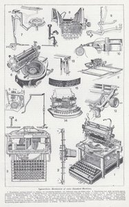 Macchine da scrivere, meccanismo di alcune macchine standard da English School