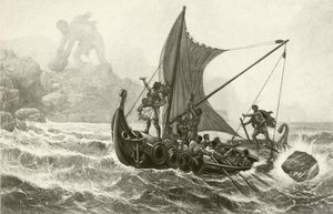 Ulisse sfida il Ciclope (incisione) da English School