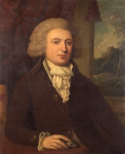 Gentiluomo sconosciuto con un campione minerale, c.1790 da English School