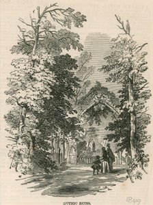 Giardini di Vauxhall, Londra: Le rovine gotiche da English School