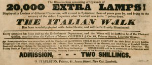 Giardini di Vauxhall, Londra: La passeggiata italiana da English School