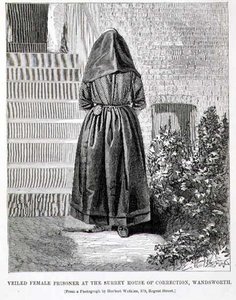 Prigioniera velata alla Surrey House of Correction, Wandsworth, da 