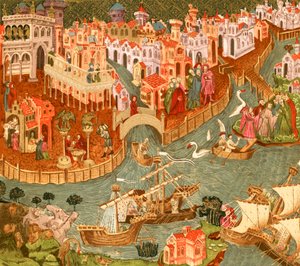 Venezia (litografia a colori) da English School