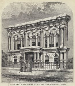 Sala del Consiglio del borgo di Mile End (incisione)