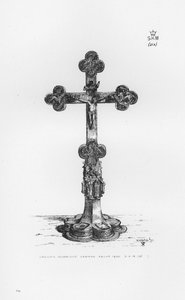 Victoria And Albert Museum: Crocifisso, argento dorato, tedesco circa 1400 da English School