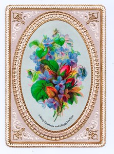 Cartolina di Natale vittoriana, c.1880 da English School