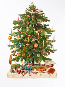 Biglietto di Natale vittoriano, c.1880 da English School