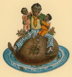 Illustrazione del budino di Natale vittoriano da English School