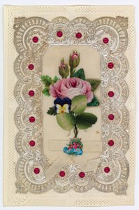 Cartolina di San Valentino vittoriana