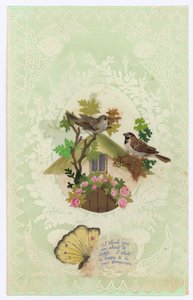 Cartolina di San Valentino vittoriana