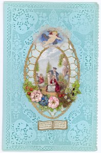 Cartolina di San Valentino vittoriana da English School