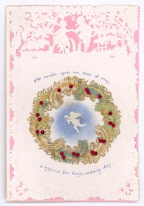 Cartolina di San Valentino vittoriana