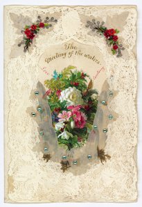 Cartolina di San Valentino vittoriana