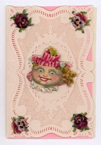 Cartolina di San Valentino vittoriana da English School