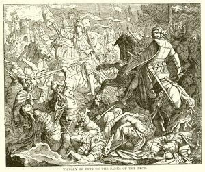 Vittoria di Ottone sulle rive del Lech da English School