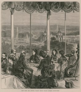 Vista dalla Sala Grande del Crystal Palace, sala da pranzo estiva da English School