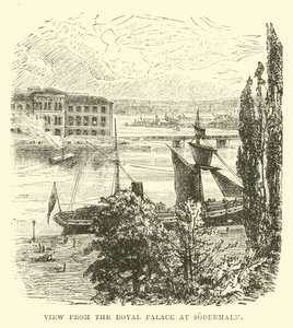Vista dal Palazzo Reale a Sodermalm da English School