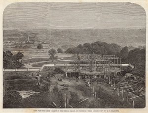 Vista dalla galleria sud del Crystal Palace a Sydenham da English School