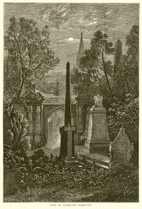 Veduta del cimitero di Highgate da English School
