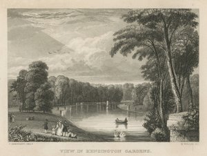Veduta dei Giardini di Kensington, Londra da English School
