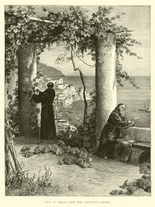 Veduta di Amalfi dal Giardino dei Cappuccini da English School