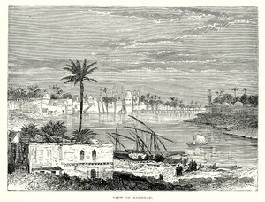Veduta di Baghdad (incisione) da English School