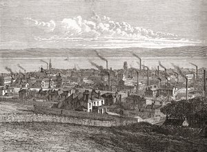 Veduta di Dundee, Scozia, da 