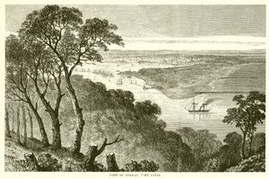 Veduta di Durban, Port Natal da English School